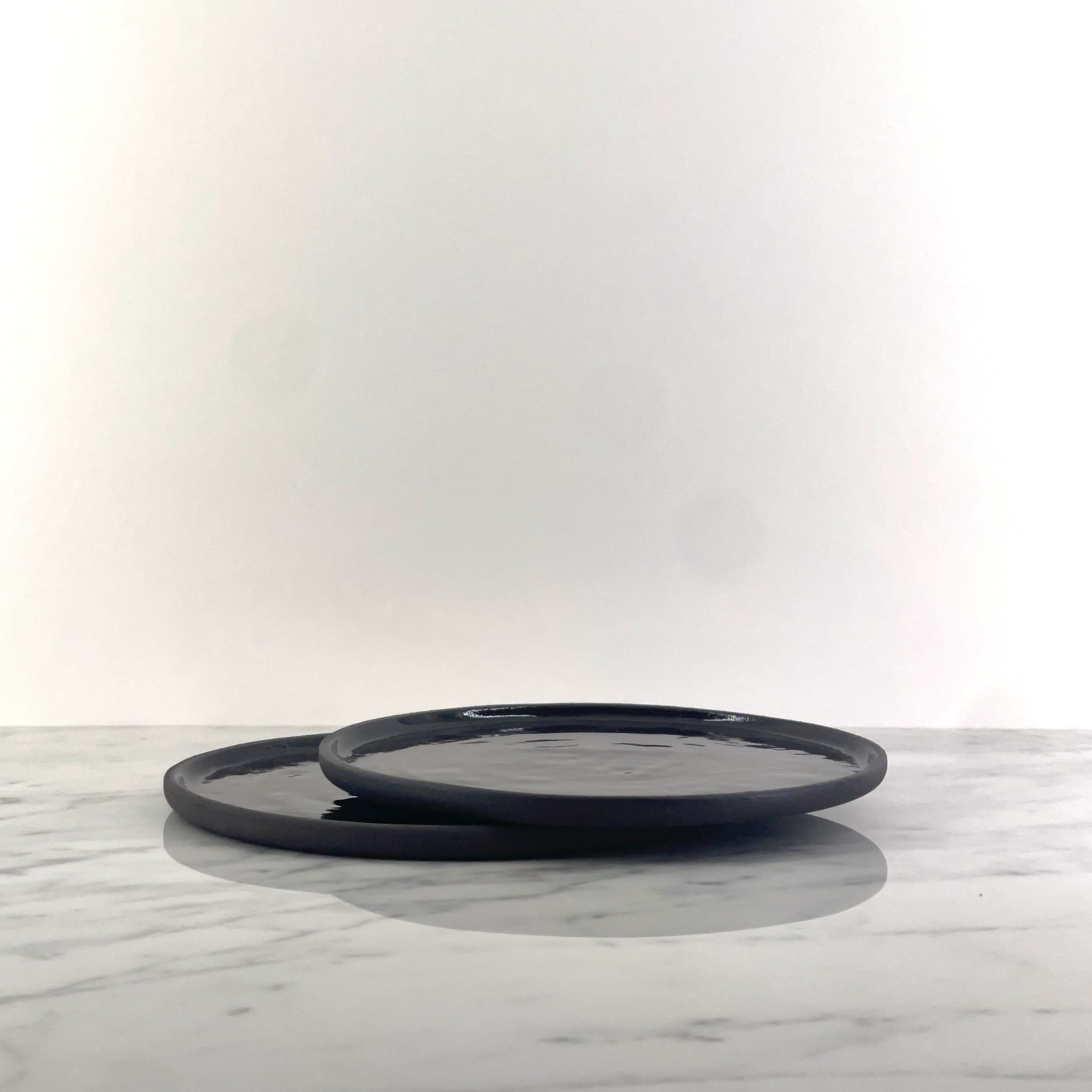 Plate L/NUM Black Small