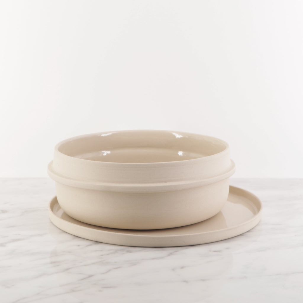 Plate L/NUM Creme Medium