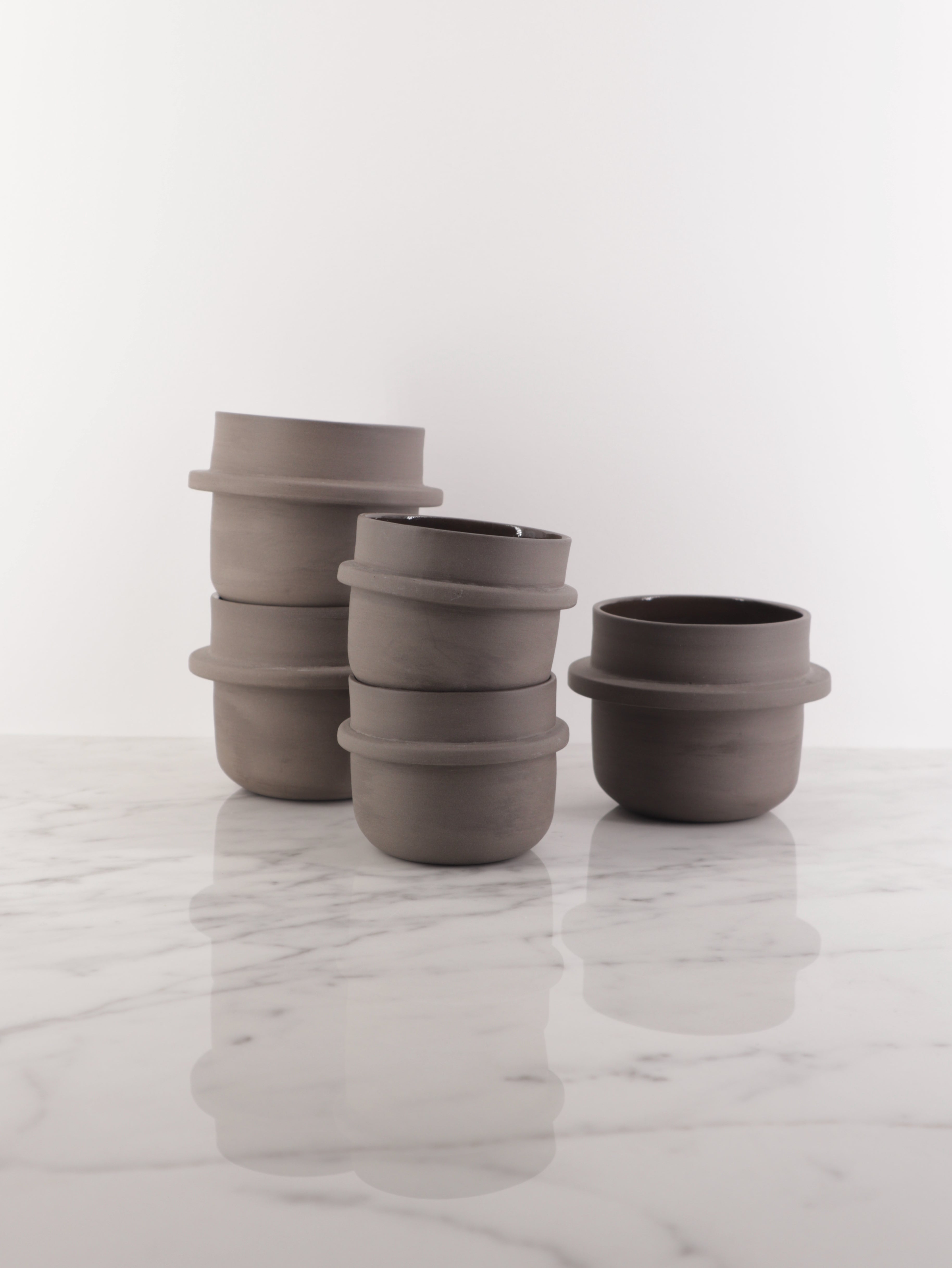 Cup FI/KA Low Grey-brown