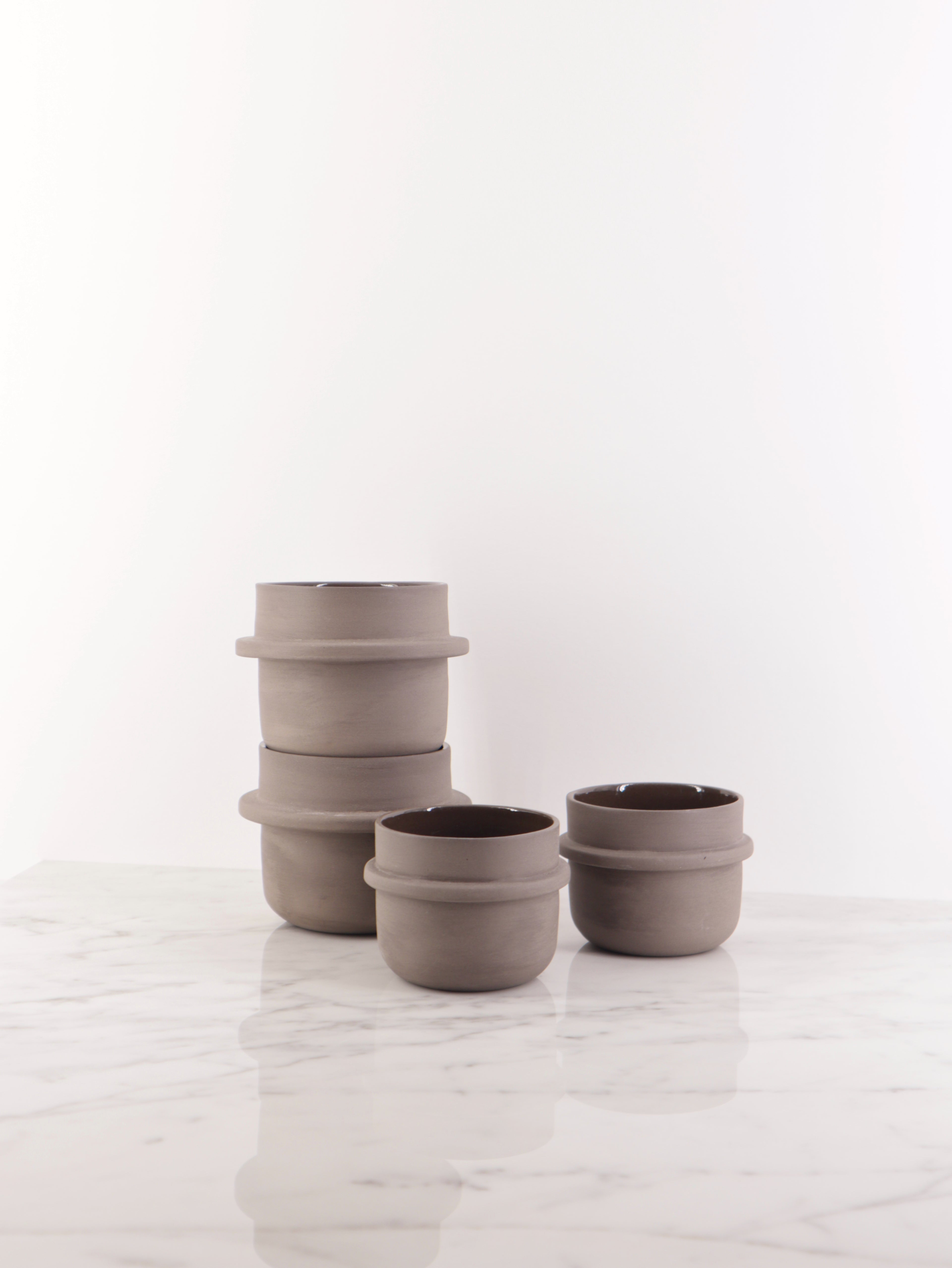 Cup FI/KA Low Grey-brown
