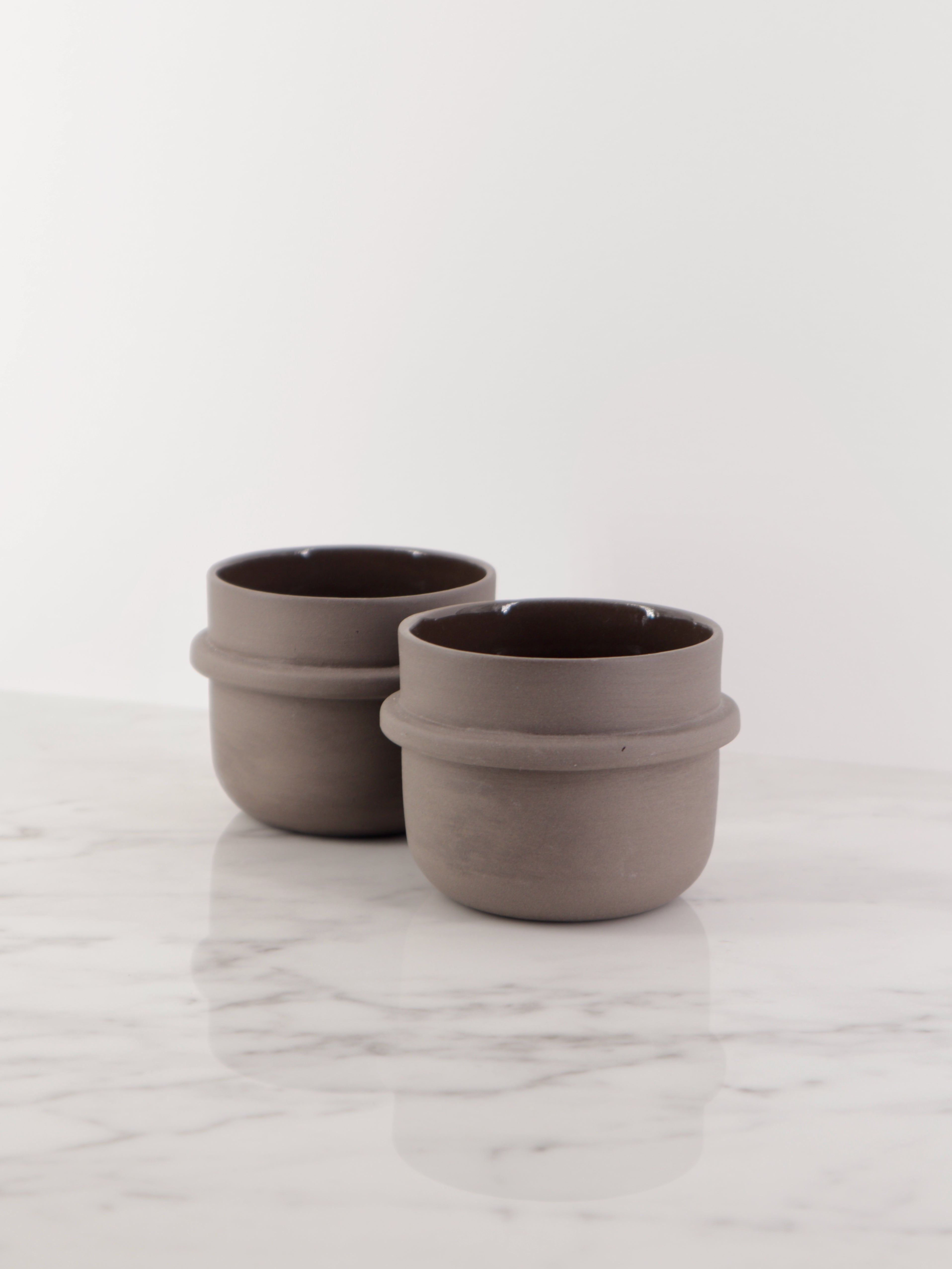 Cup FI/KA Low Grey-brown