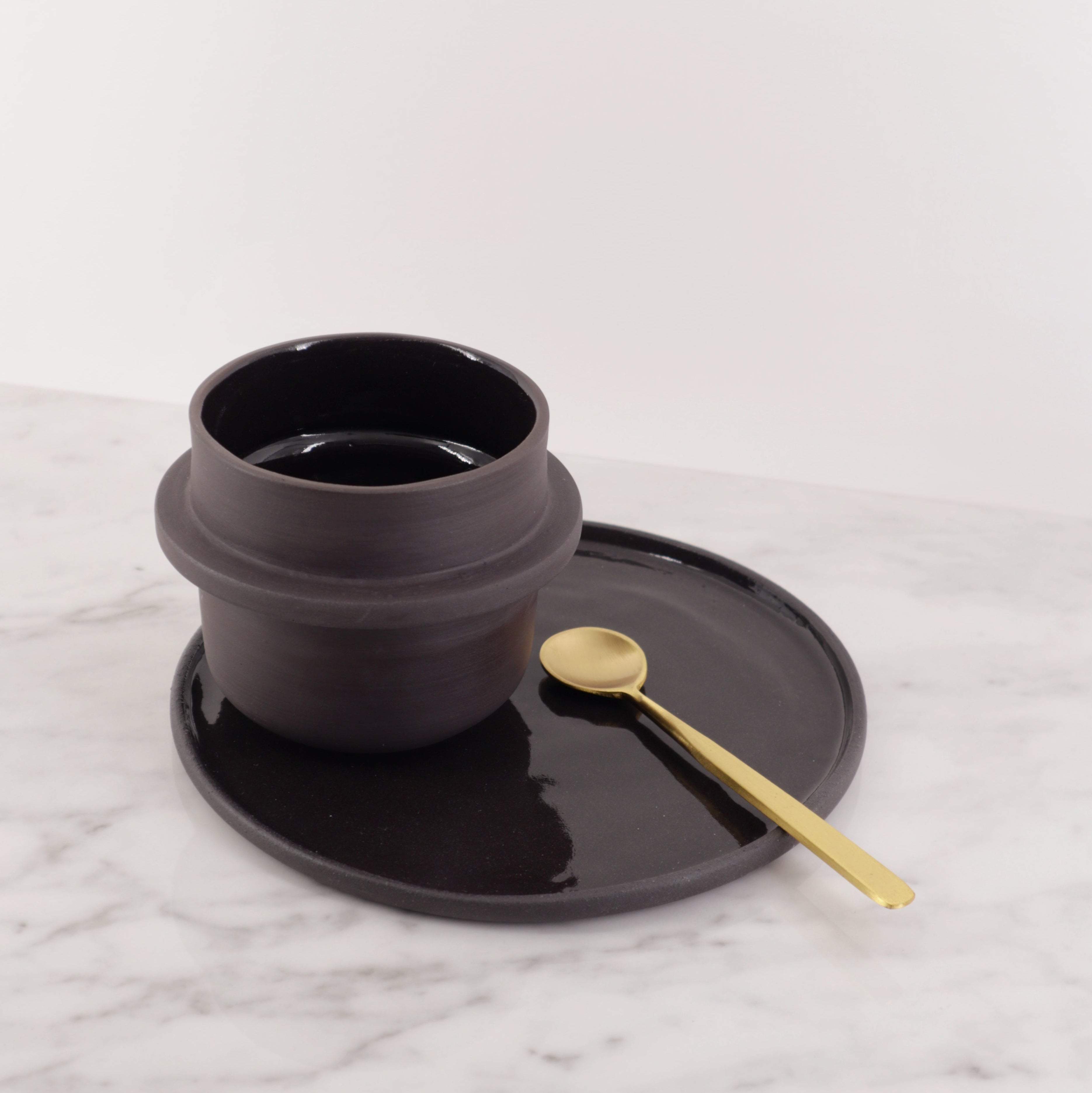 Plate L/NUM Black Small