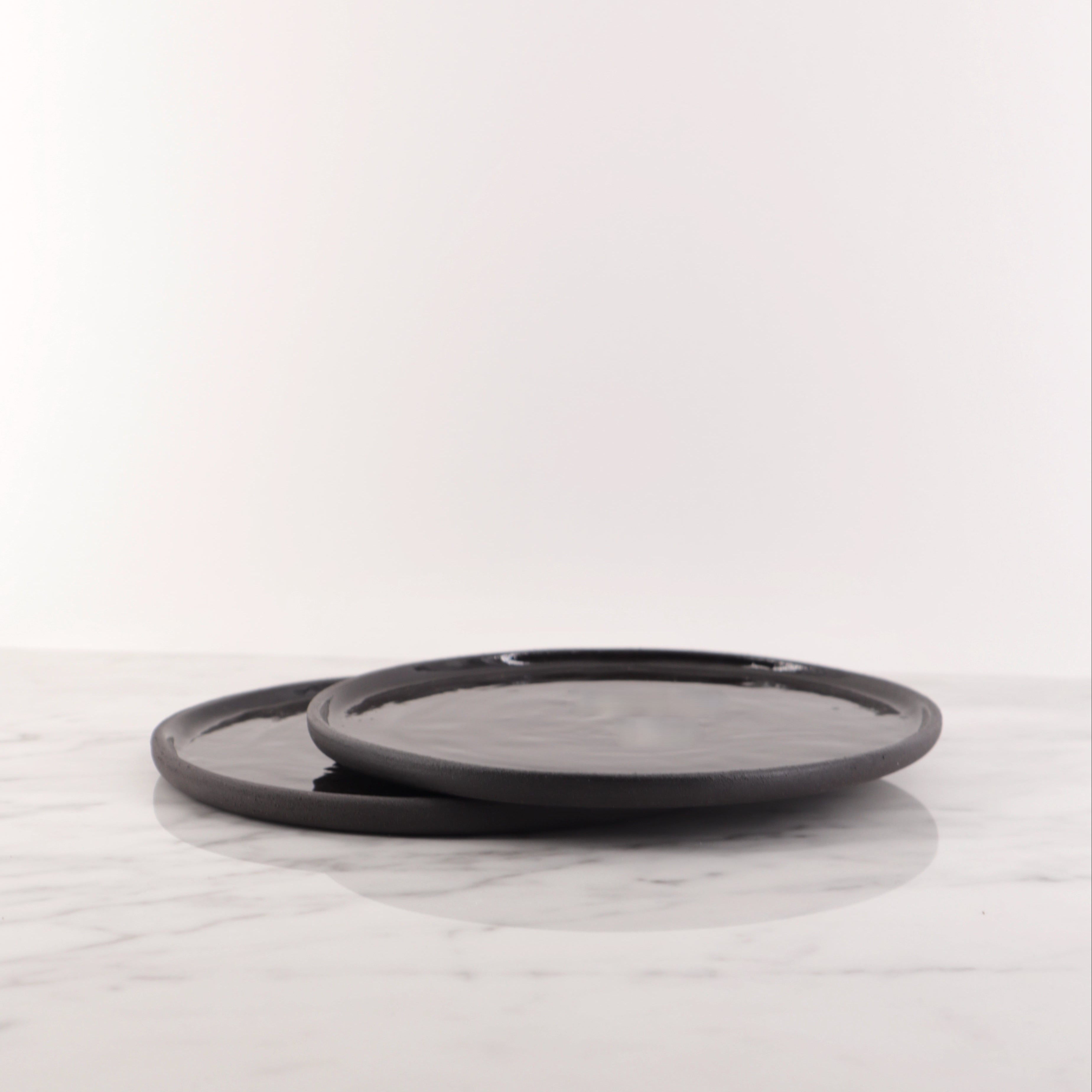 Plate L/NUM Black Small
