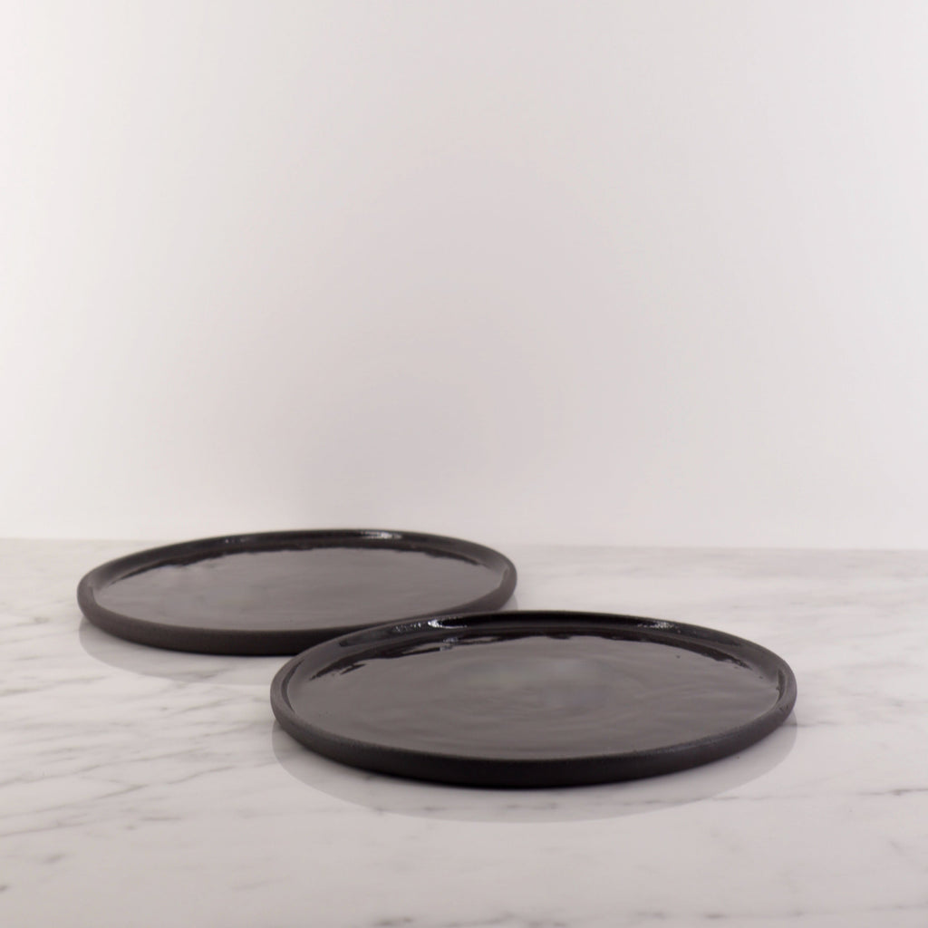 Plate L/NUM Black Small